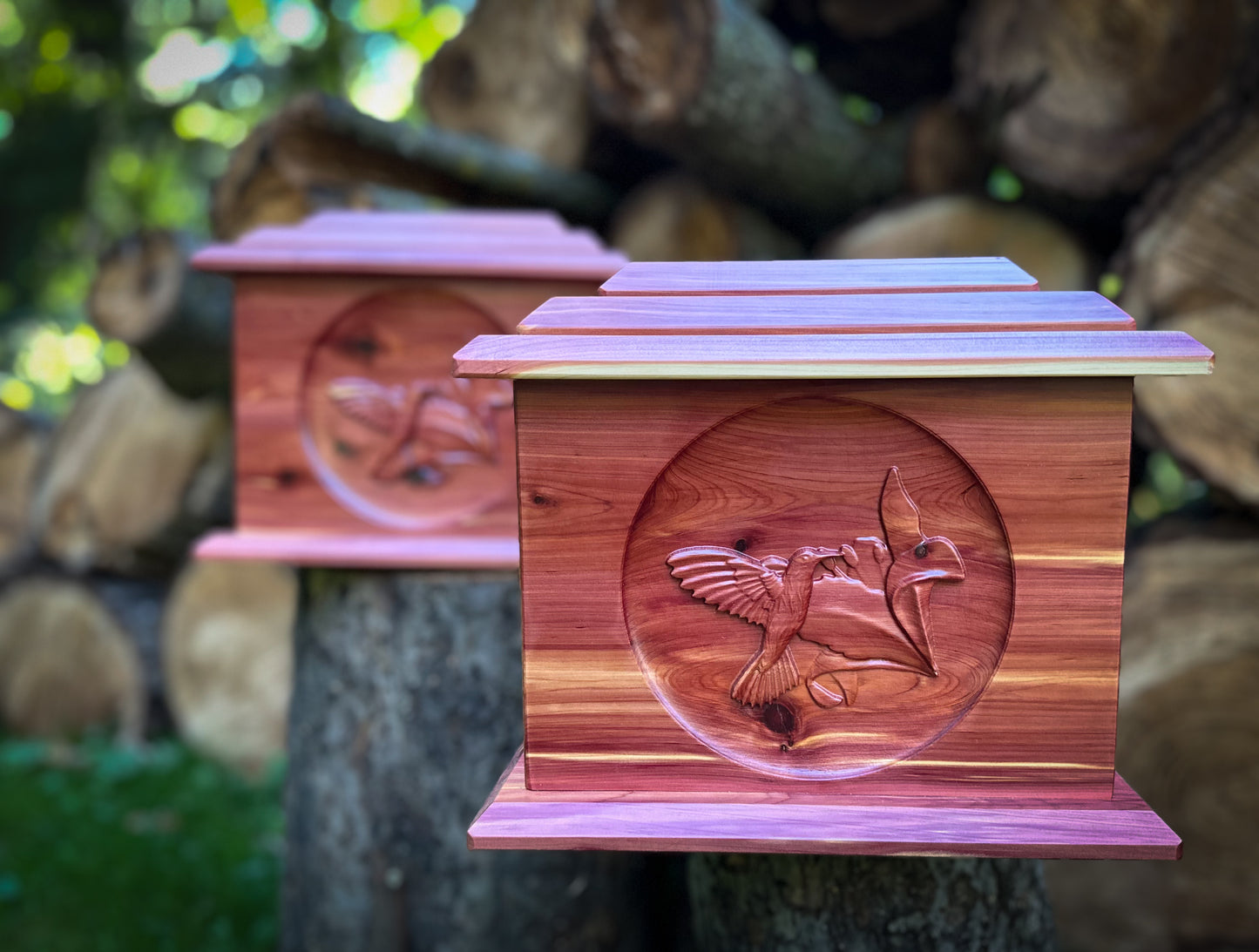 Hummingbird-Cedar Wood