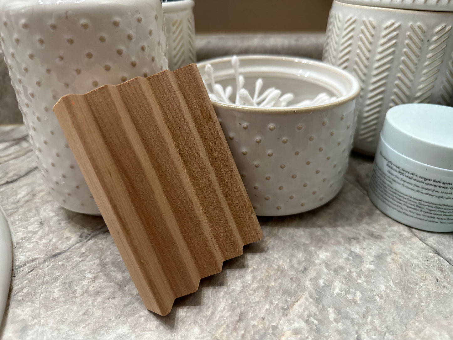 Cherry wood soap tray