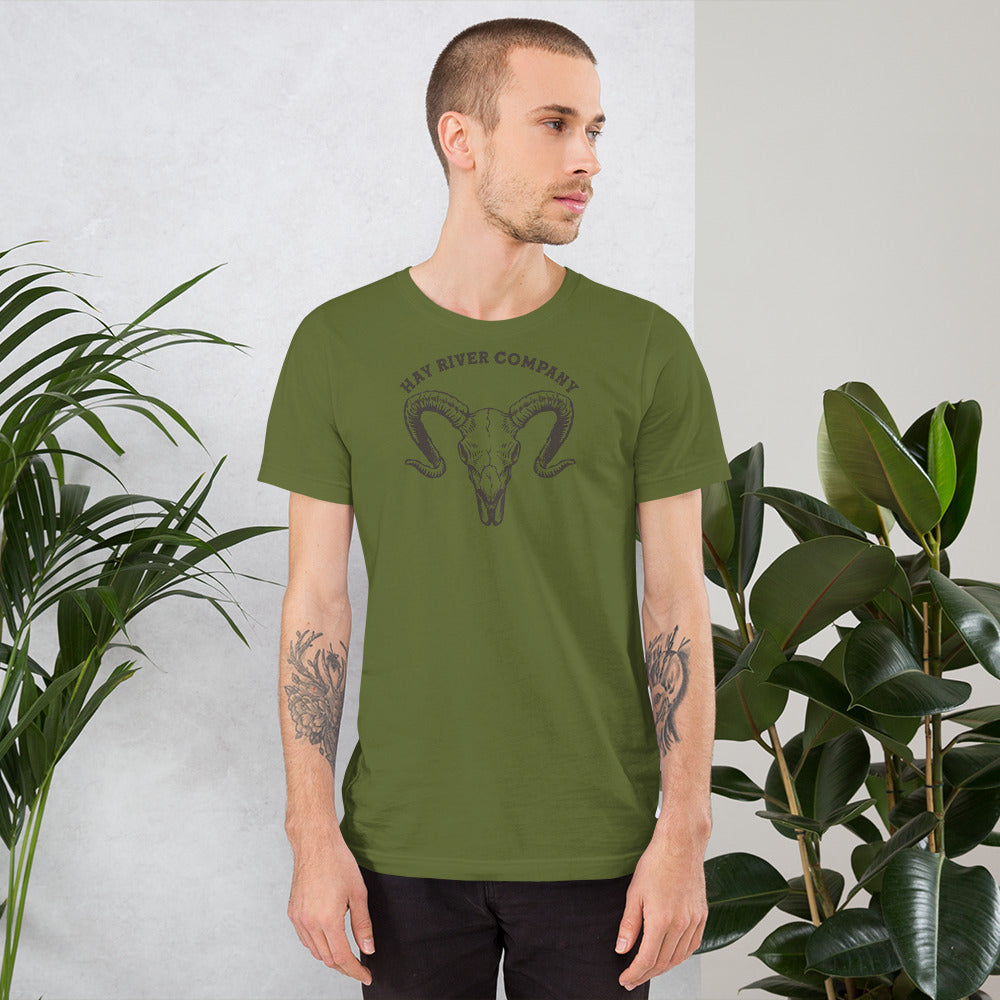 Ram skull unisex tee