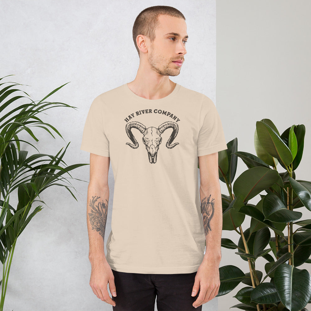 Ram skull unisex tee