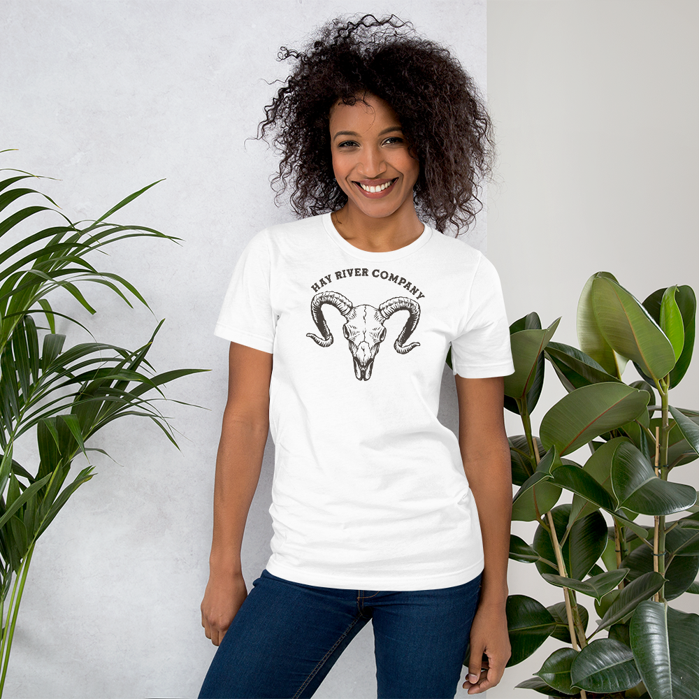 Ram skull unisex tee Hay River Company